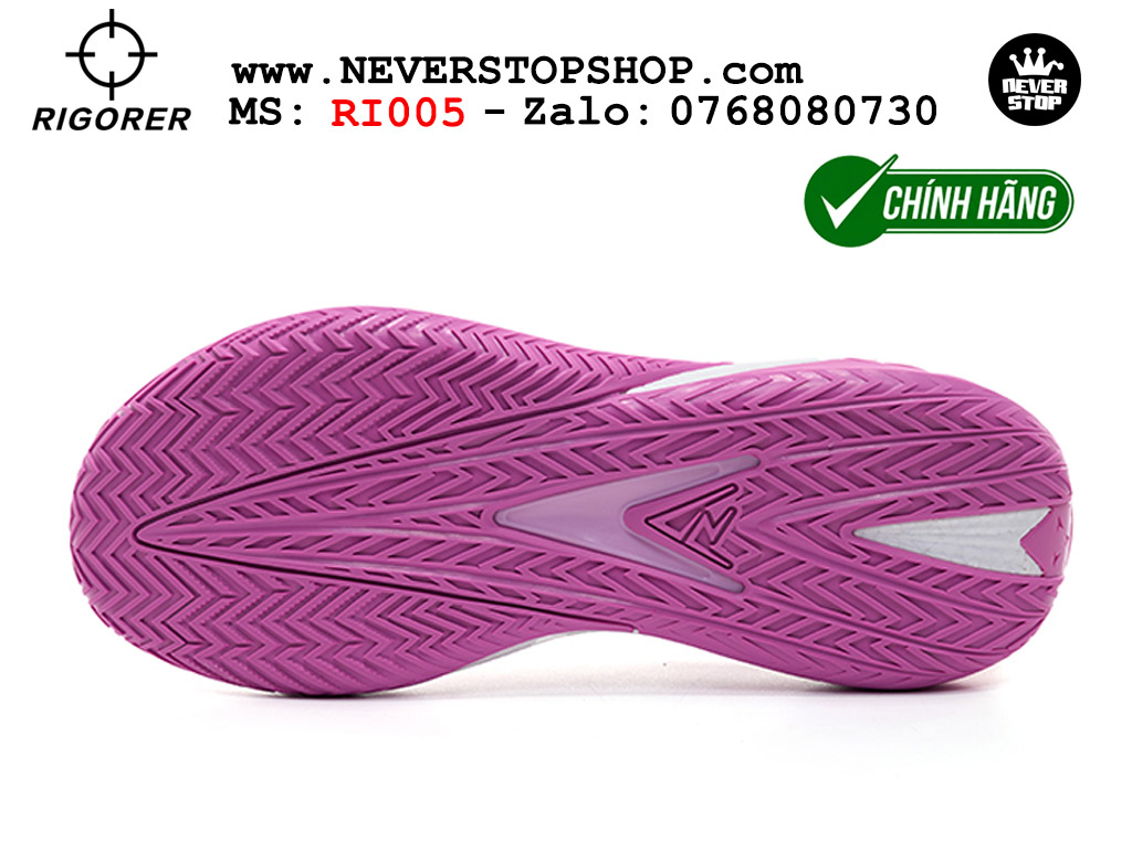 Giày bóng rổ chính hãng Rigorer AR 3 Hồng Tím chuyên outdoor đế chống mòn tốt giá rẻ tại NeverStop Sneaker Shop HCM