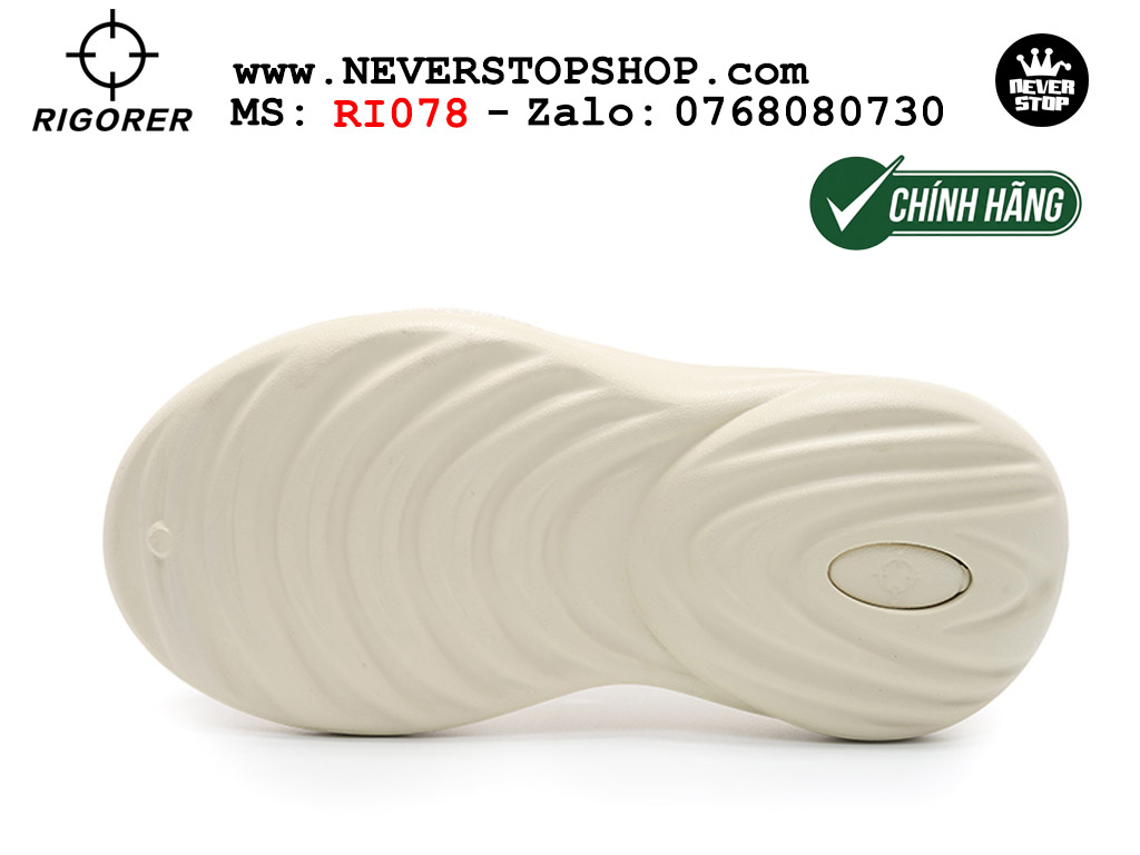 Dép chính hãng Rigorer Dong Dong Slides Trắng chống trượt chống nước giá rẻ tại NeverStop Sneaker Shop HCM