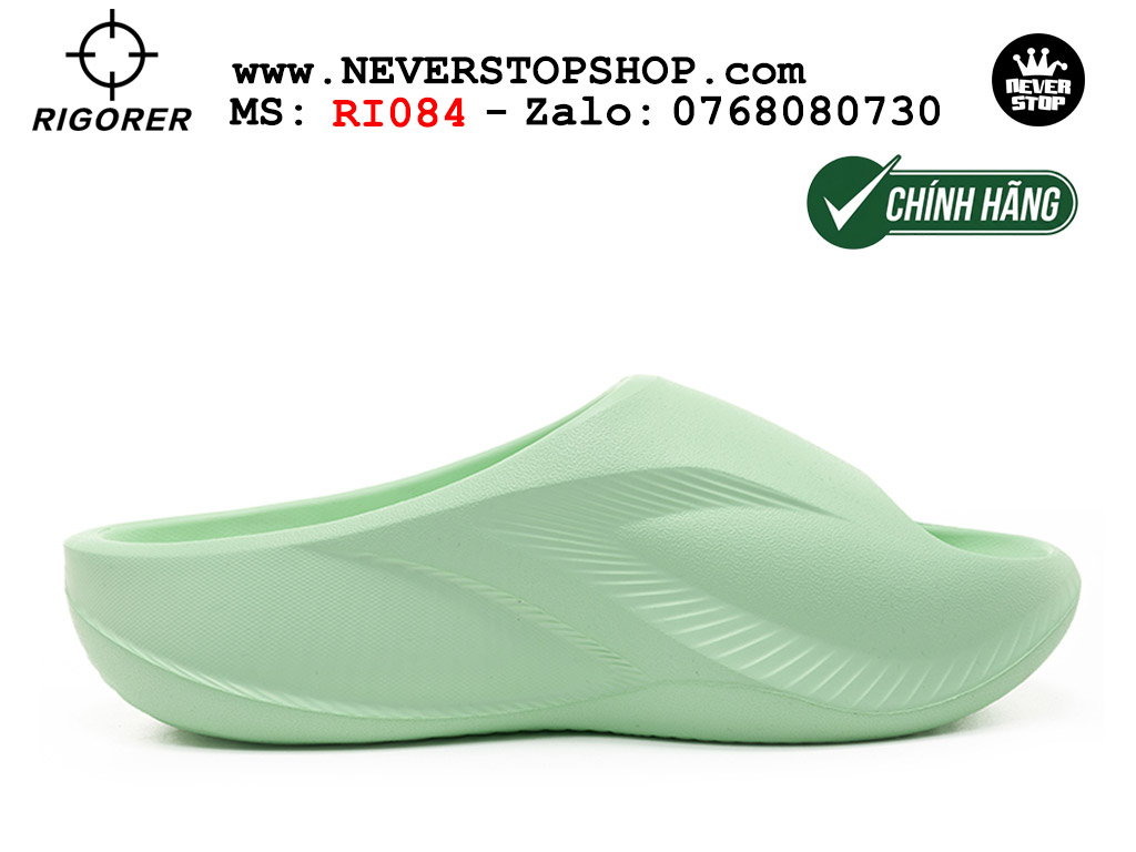 Dép bóng rổ tập gym chạy bộ Rigorer Horizon Slides Xanh original chống trượt chống nước giá rẻ tại NeverStop Sneaker Shop HCM