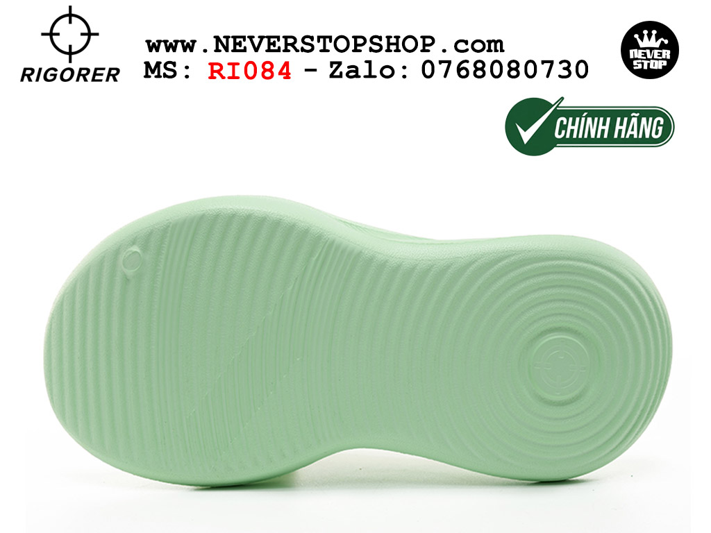 Dép bóng rổ tập gym chạy bộ Rigorer Horizon Slides Xanh original chống trượt chống nước giá rẻ tại NeverStop Sneaker Shop HCM