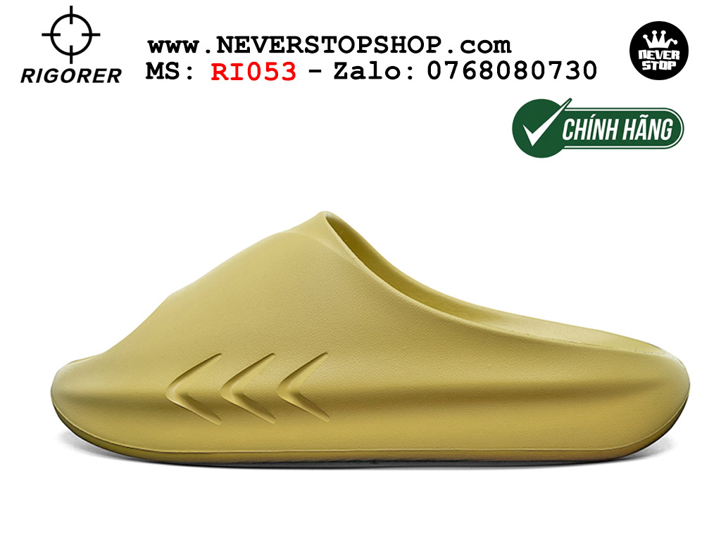 Dép chính hãng RIGORER MINI SHARK 1 SLIDES YELLOW thể thao nam nữ nhẹ êm thoáng khí đế bám chống mòn chất lượng cao giá rẻ tốt nhất Hồ Chi Minh Dép bóng rổ tập gym chạy bộ Rigorer Mini Shark 1 Slides Vàng original chống trượt chống nước giá rẻ tại NeverStop Sneaker Shop HCM