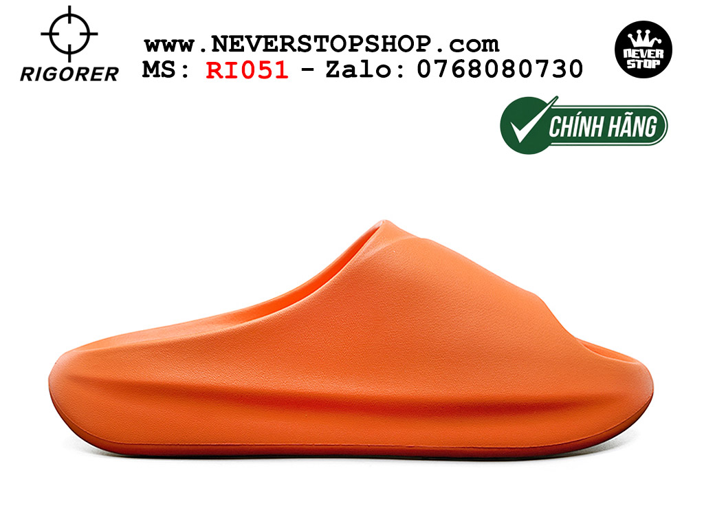 Dép chính hãng RIGORER MINI SHARK 1 SLIDES ORANGE thể thao nam nữ nhẹ êm thoáng khí đế bám chống mòn chất lượng cao giá rẻ tốt nhất Hồ Chi Minh Dép bóng rổ tập gym chạy bộ Rigorer Mini Shark 1 Slides Cam original chống trượt chống nước giá rẻ tại NeverStop Sneaker Shop HCM