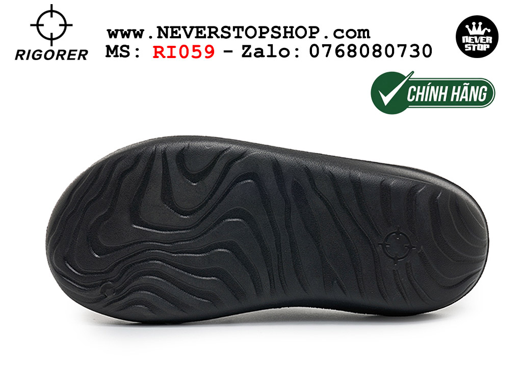Dép chính hãng RIGORER MINI SHARK 2 SLIDES BLACK thể thao nam nữ nhẹ êm thoáng khí đế bám chống mòn chất lượng cao giá rẻ tốt nhất Hồ Chi Minh Dép bóng rổ tập gym chạy bộ Rigorer Mini Shark 2 Slides Đen original chống trượt chống nước giá rẻ tại NeverStop Sneaker Shop HCM