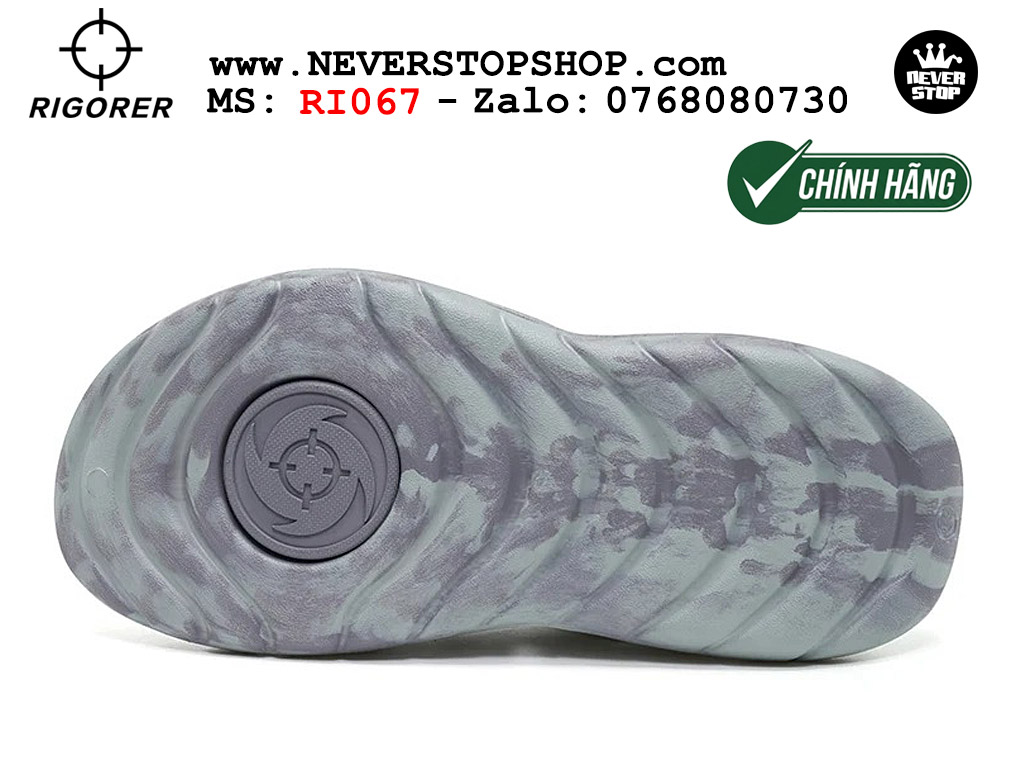 Dép chính hãng RIGORER SHARK 3 SLIDES GREY thể thao nam nữ nhẹ êm thoáng khí đế bám chống mòn chất lượng cao giá rẻ tốt nhất Hồ Chi Minh Dép bóng rổ tập gym chạy bộ Rigorer Shark 3 Slides Xám original chống trượt chống nước giá rẻ tại NeverStop Sneaker Shop HCM