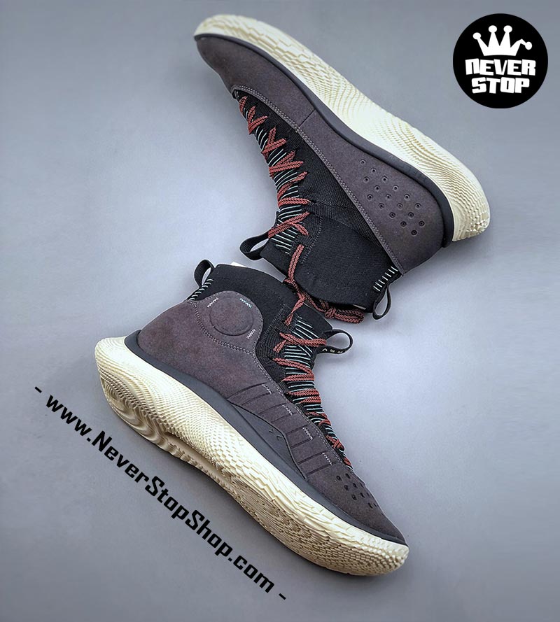 Giày Curry 4 Flotro Đen Xám Stephen Curry bóng rổ nam hàng đẹp replica sfake giá rẻ tại NeverStop Sneaker Shop Quận 3 HCM
