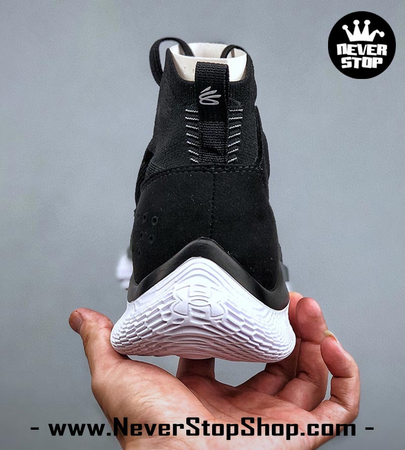 Giày Curry 4 Flotro Đen Trắng Stephen Curry bóng rổ nam hàng đẹp replica sfake giá rẻ tại NeverStop Sneaker Shop Quận 3 HCM