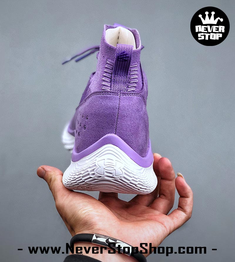 Giày Curry 4 Flotro Tím Trắng Stephen Curry bóng rổ nam hàng đẹp replica sfake giá rẻ tại NeverStop Sneaker Shop Quận 3 HCM