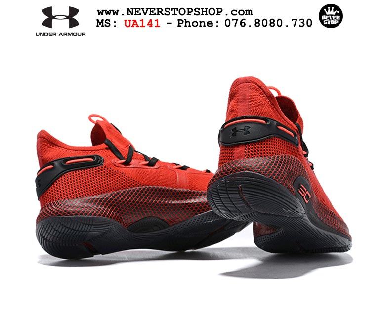 Giày bóng rổ Under Armour Curry 6 Red Black hàng sfake replica giá rẻ HCM