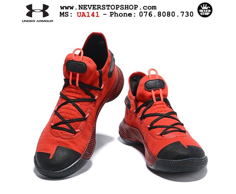 Giày bóng rổ Under Armour Curry 6 Red Black hàng sfake replica giá rẻ HCM