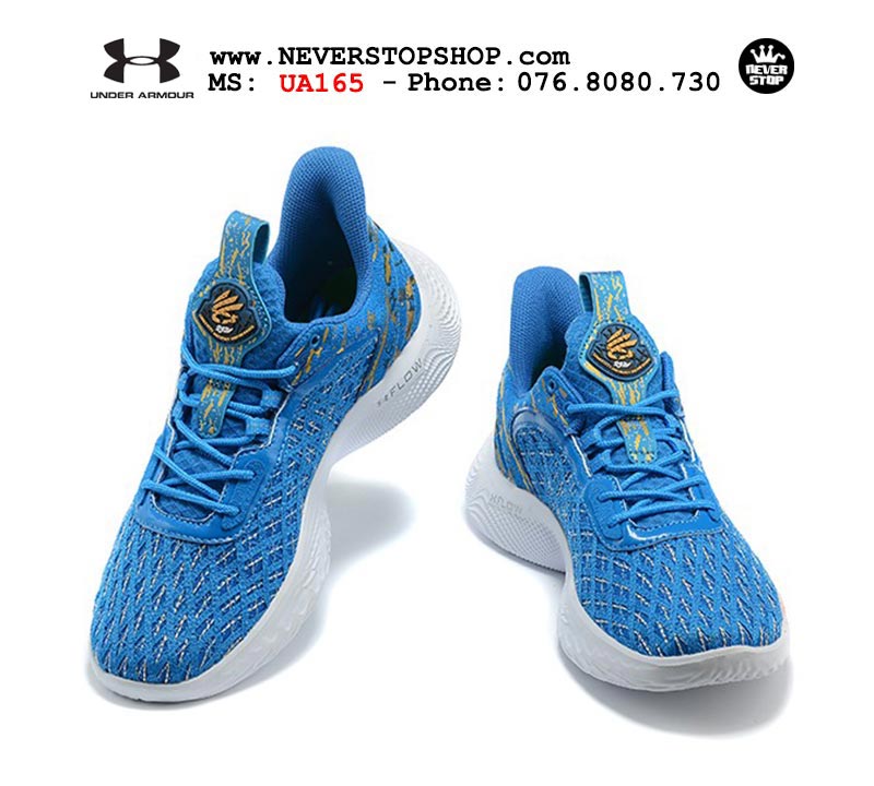 Giày Curry 9 Trắng Xanh Stephen Curry bóng rổ nam hàng đẹp replica sfake giá rẻ tại NeverStop Sneaker Shop Quận 3 HCM