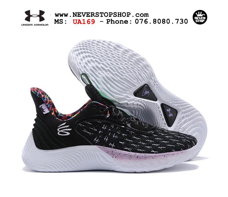 Giày Curry 9 Trắng Đen Stephen Curry bóng rổ nam hàng đẹp replica sfake giá rẻ tại NeverStop Sneaker Shop Quận 3 HCM