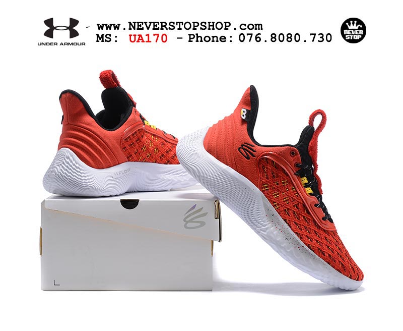 Giày Curry 9 Đỏ Trắng Stephen Curry bóng rổ nam hàng đẹp replica sfake giá rẻ tại NeverStop Sneaker Shop Quận 3 HCM