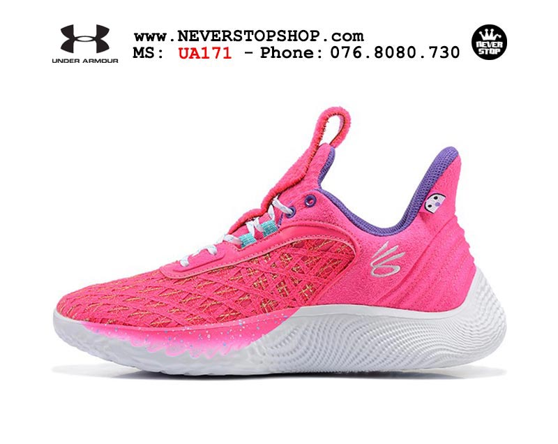 Giày Curry 9 Hồng Trắng Stephen Curry bóng rổ nam hàng đẹp replica sfake giá rẻ tại NeverStop Sneaker Shop Quận 3 HCM
