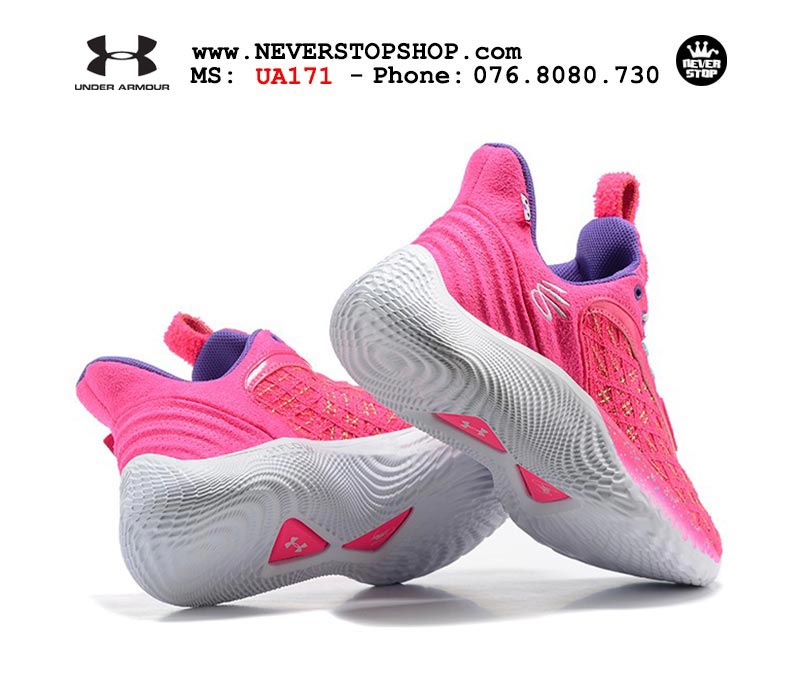 Giày Curry 9 Hồng Trắng Stephen Curry bóng rổ nam hàng đẹp replica sfake giá rẻ tại NeverStop Sneaker Shop Quận 3 HCM