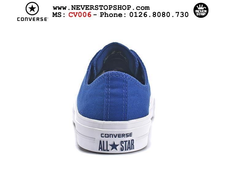 Giày Converse Chuck Taylor 2 cổ thấp xanh hàng đẹp giá tốt nhất