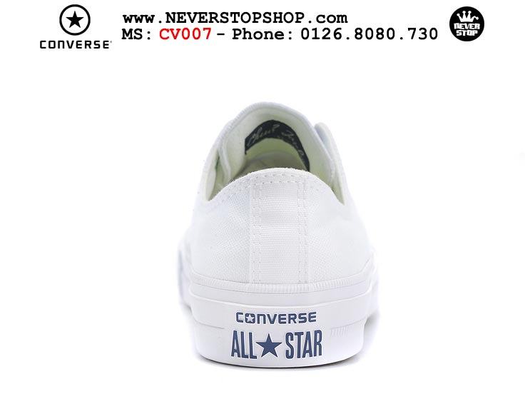 Giày Converse Chuck Taylor 2 cổ thấp trắng hàng đẹp giá tốt nhất
