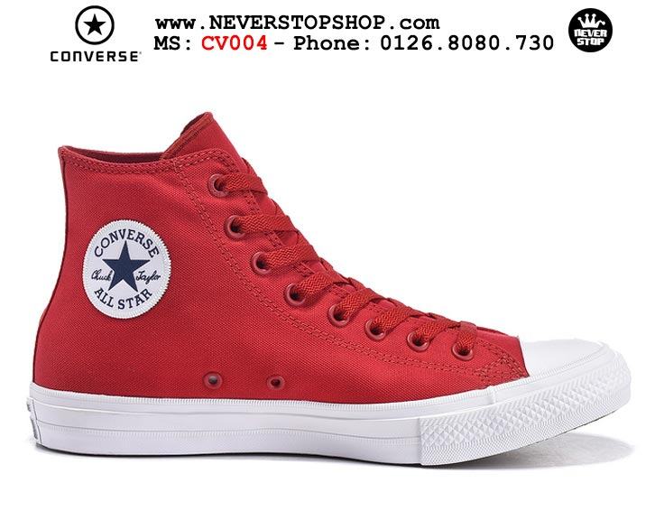 Giày Converse Chuck Taylor 2 cổ cao đỏ hàng đẹp giá tốt nhất