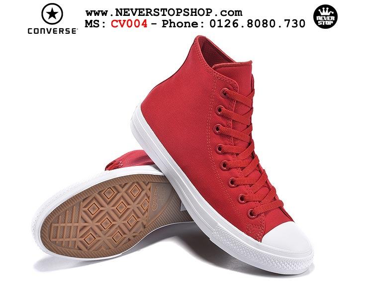 Giày Converse Chuck Taylor 2 cổ cao đỏ hàng đẹp giá tốt nhất