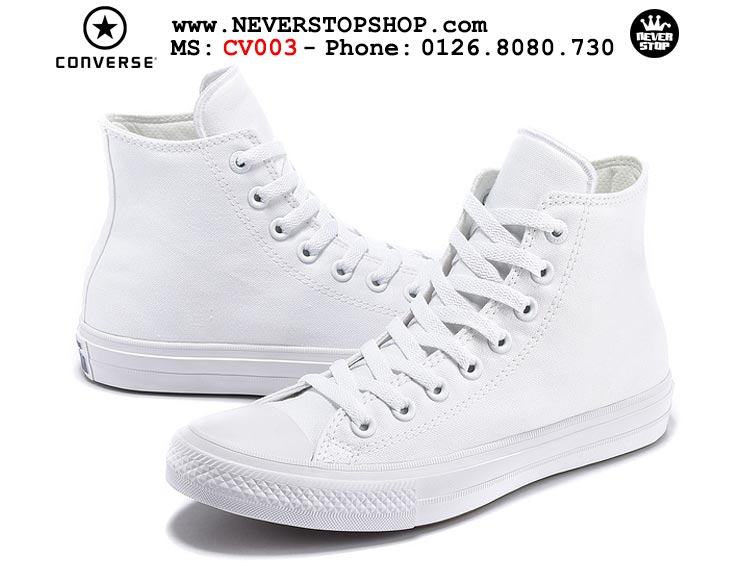 Giày Converse Chuck Taylor 2 cổ cao trắng hàng đẹp giá tốt nhất