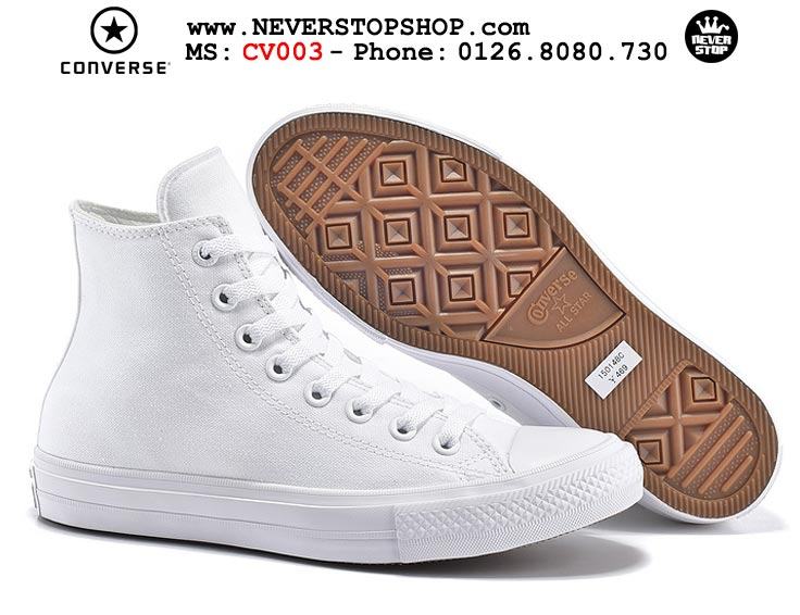 Giày Converse Chuck Taylor 2 cổ cao trắng hàng đẹp giá tốt nhất