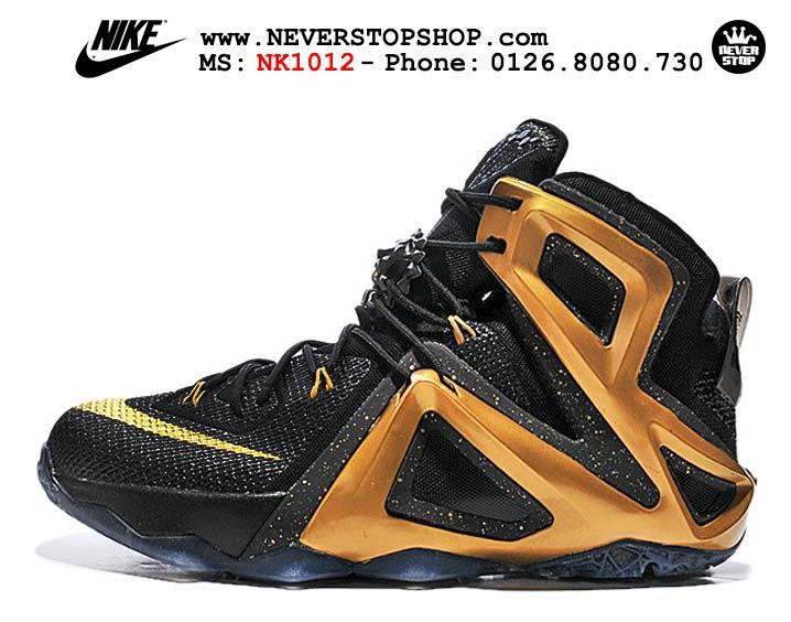 Giày bóng rổ Nike Lebron 12 Elite Black Gold hàng đẹp giá rẻ nhất thị trường
