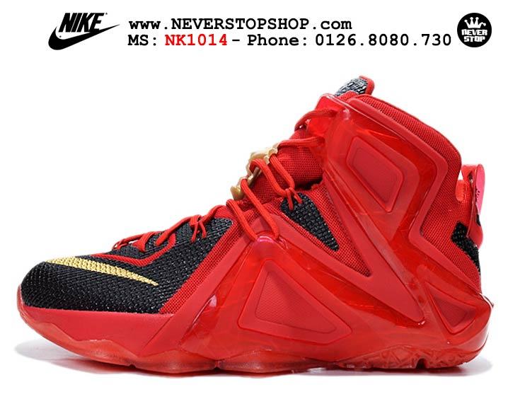 Giày bóng rổ Nike Lebron 12 Elite Black Red hàng đẹp giá rẻ nhất thị trường