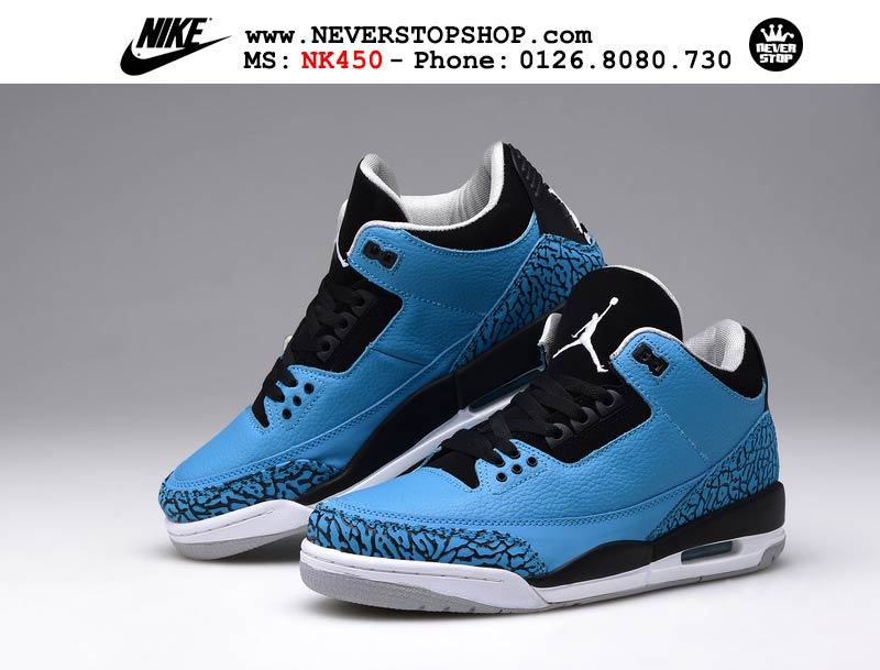 Giày Nike Jordan 3 Powder Blue hàng đẹp giá rẻ nhất thị trường