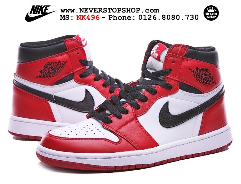 Giày thể thao Nike Jordan 1 Chicago trắng đỏ sfake replica giá rẻ nhất HCM