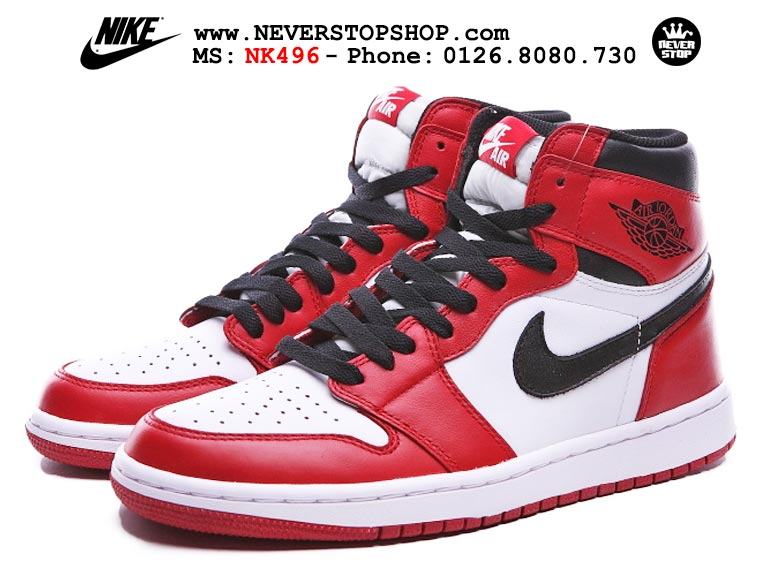 Giày thể thao Nike Jordan 1 Chicago trắng đỏ sfake replica giá rẻ nhất HCM