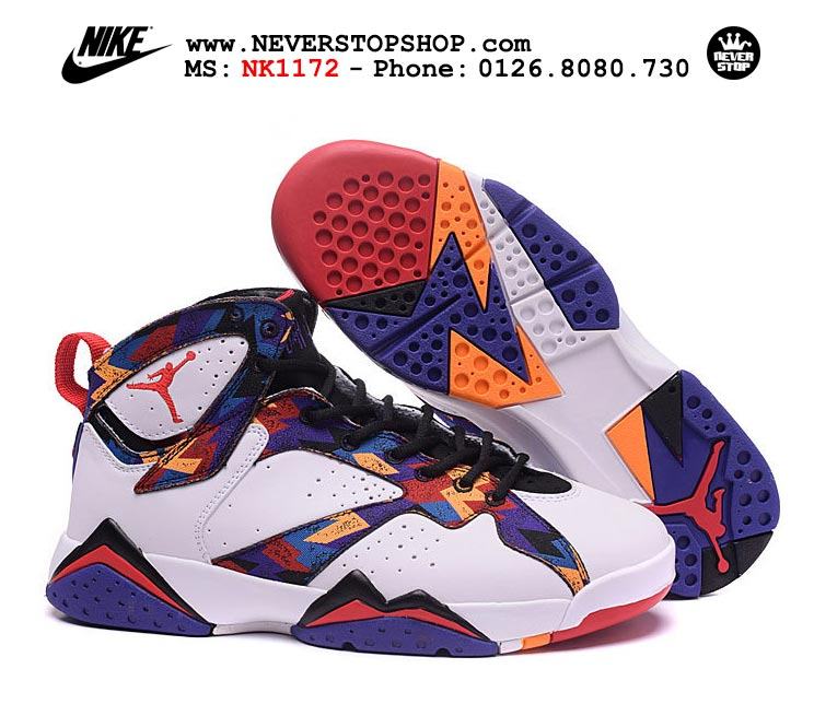 Giày bóng rổ Nike Jordan 7 Nothing But Net chất lượng cao chuẩn sfake, giá rẻ HCM