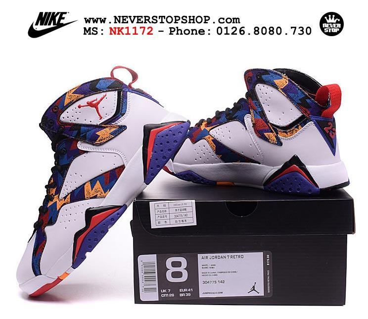 Giày bóng rổ Nike Jordan 7 Nothing But Net chất lượng cao chuẩn sfake, giá rẻ HCM